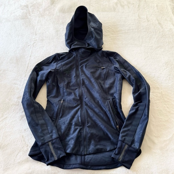 Lululemon Keep It Up Jacket Laceoflage Embossed Inkwell / Inkwell - Picture 8 of 16